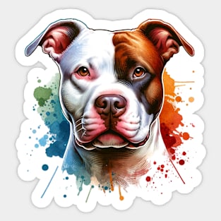 Pitbull American Staffordshire Terrier Bully Dog Artwork Sticker